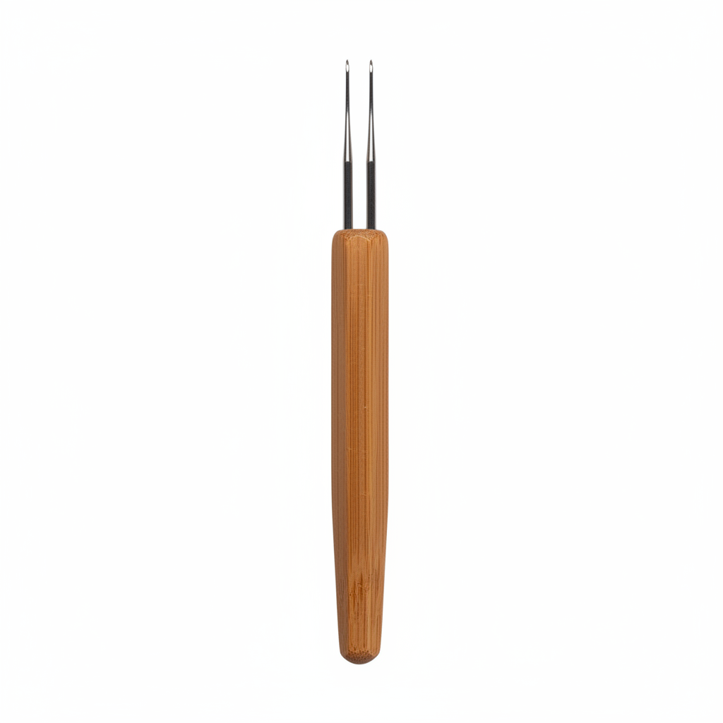 Annie Dreadlocks Crochet Needle 2 Hook 0.75mm, 1 Count, Wood