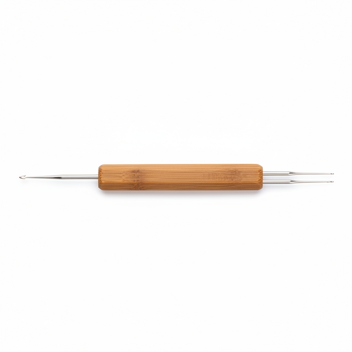 Annie Dreadlocks Crochet Needle 2 In 1 0.75mm, 1 Count, Wood