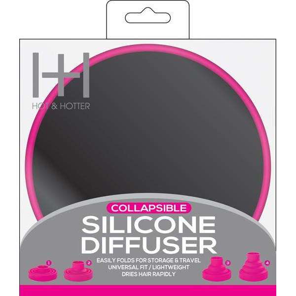 Hot & Hotter Collapsible Silicon Diffuser, 1 Count, Pink