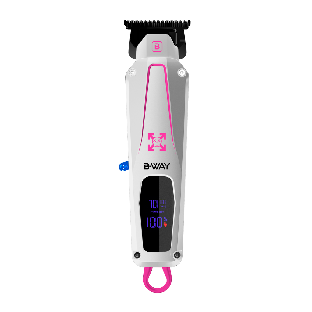 B-WAY CUTZ White Professional Cordless Trimmer – 7,000 RPM
