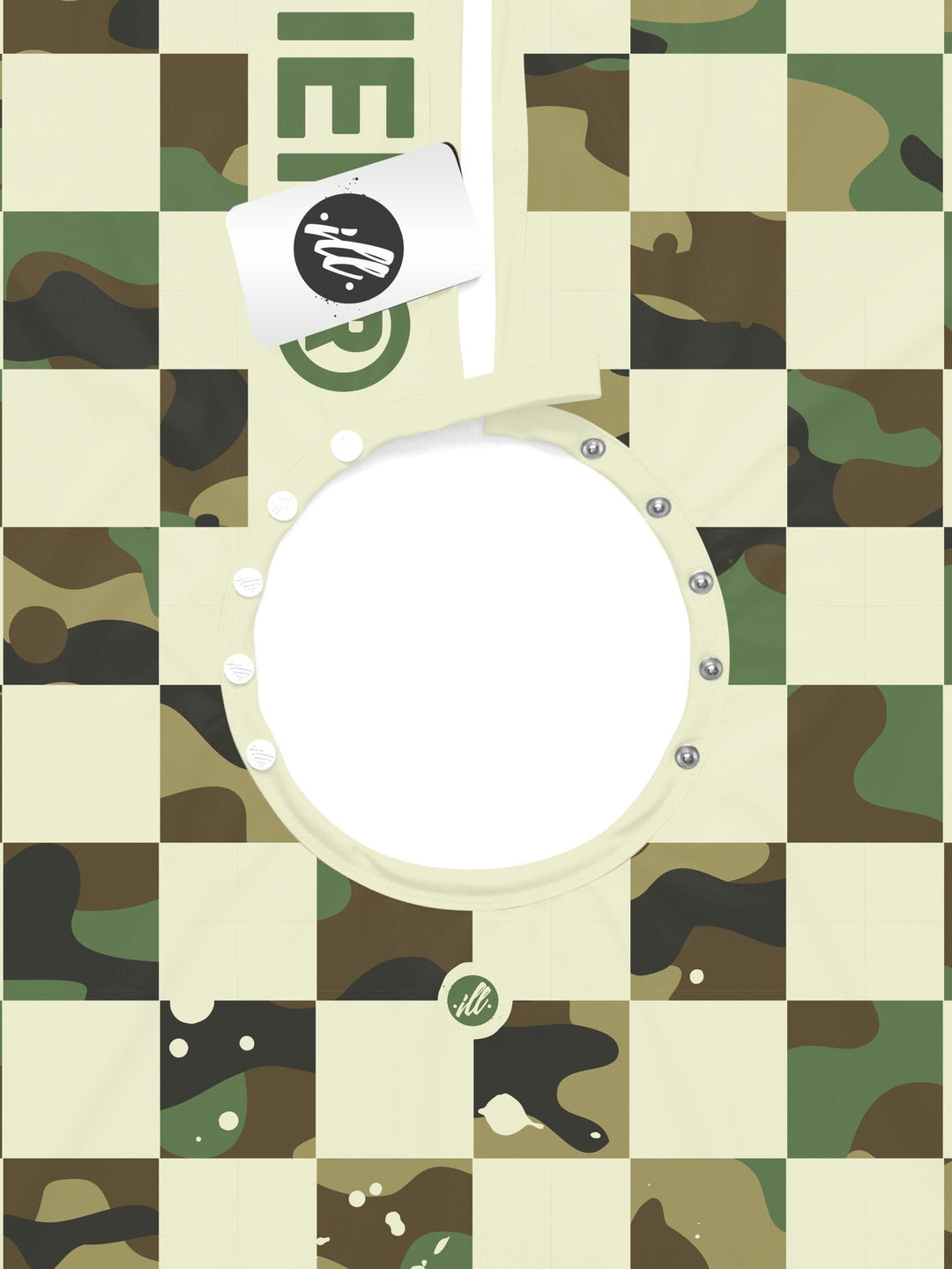 Cream Check-Camo PRO Cape