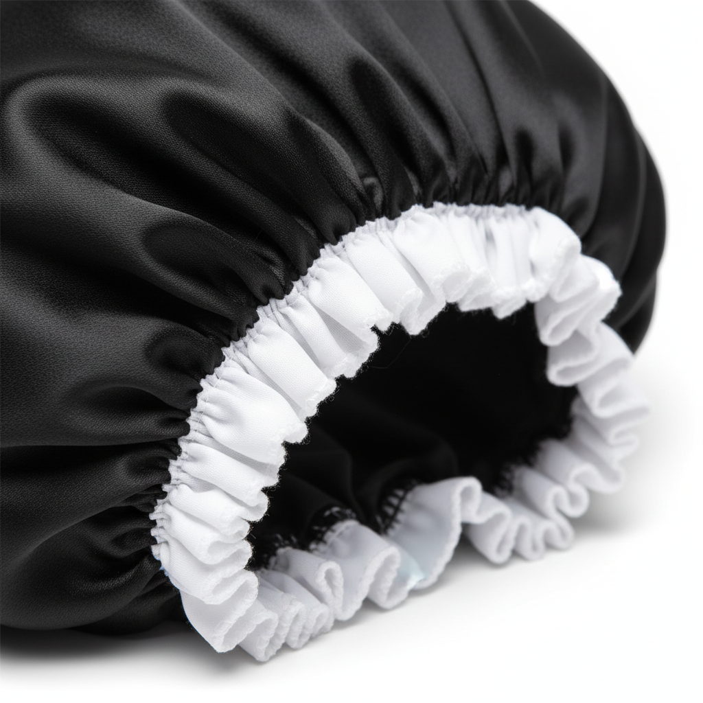 Ms. Remi Satin Bonnet Large, 1 Count, Black