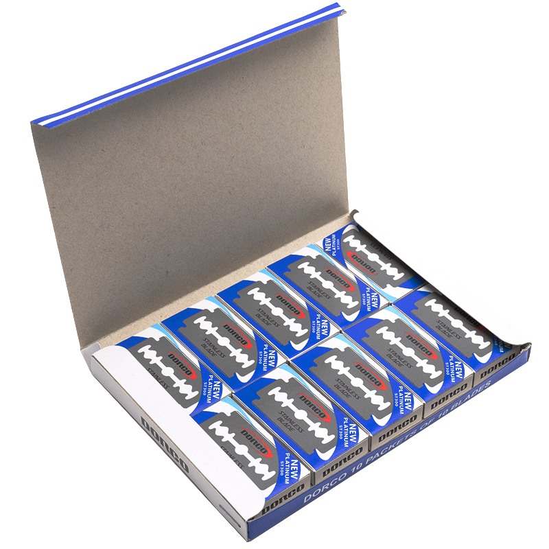 Dorco Double Edge Razor Blade Box Set 10Ct