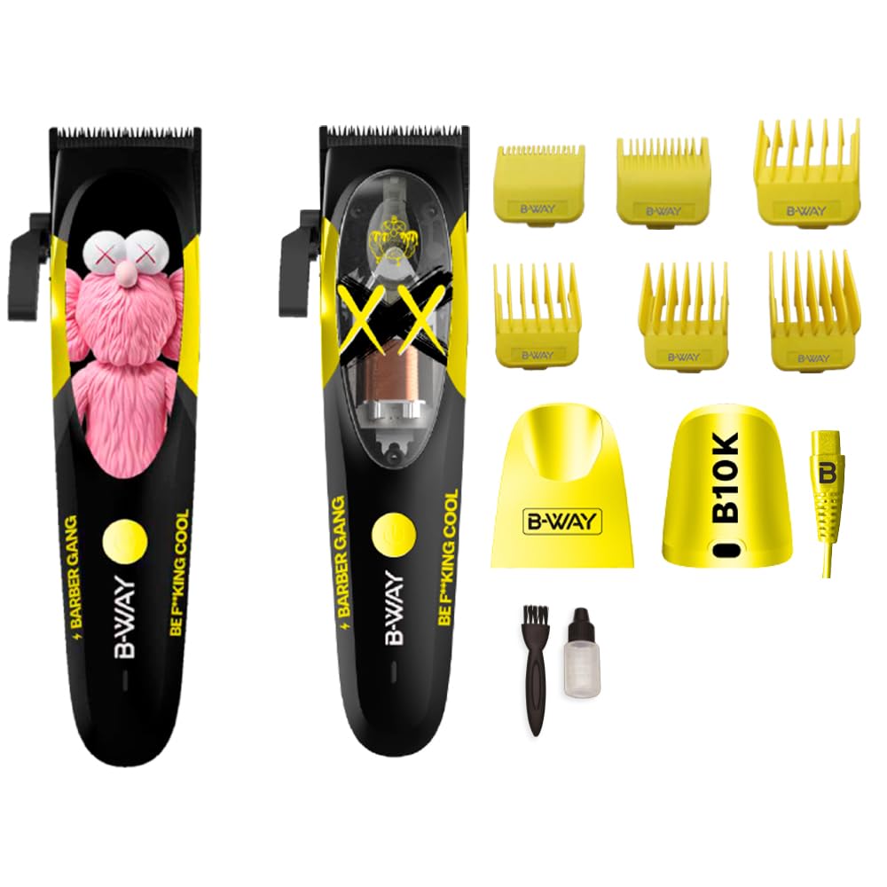 B-Way B10K Clipper, T-Pro Trimmer, Off-Shaver - 3 in 1 Set
