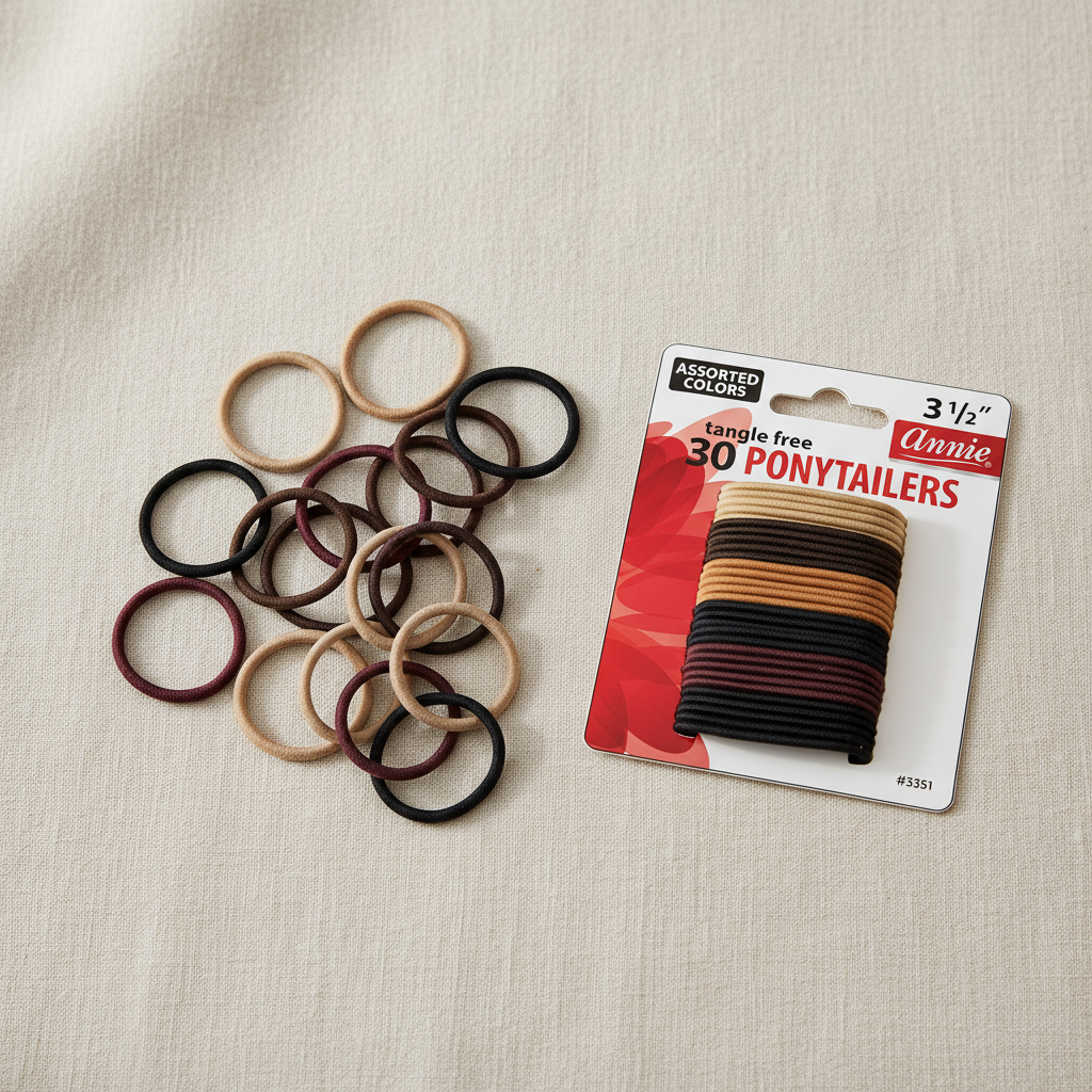 Annie Tangle Free Ponytailers 3 1/2 Inch, 30 Count, Assorted Colors