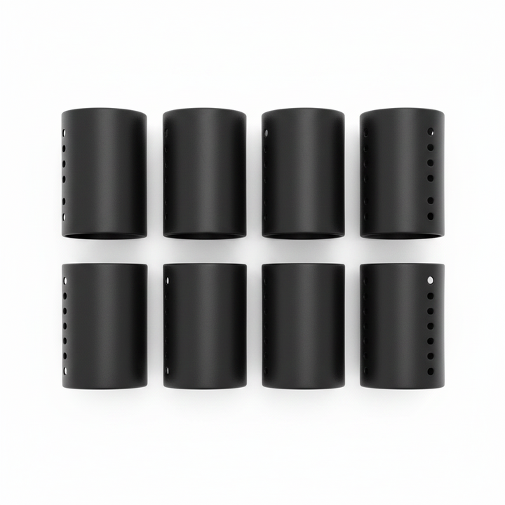 Annie Magnetic Hair Rollers 2 1/2 Inch, 6 Count, Black