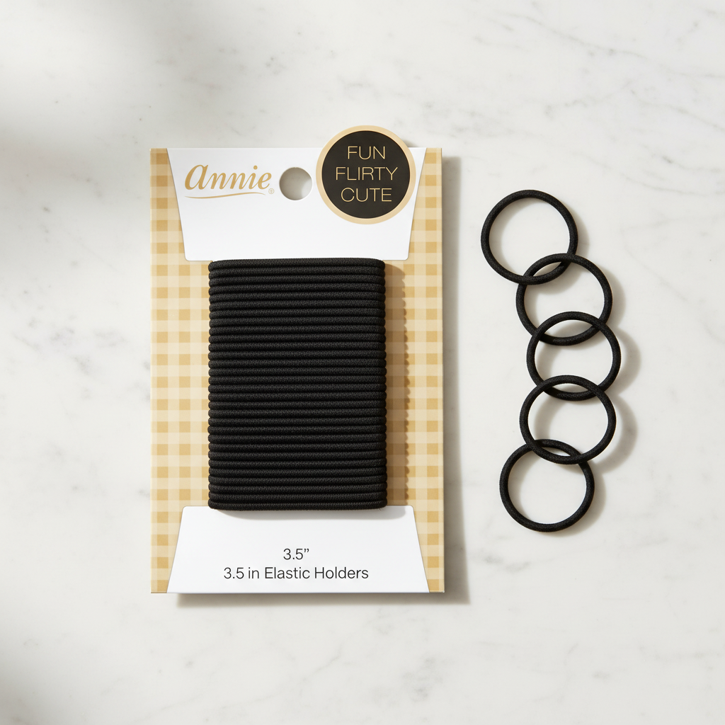 Annie Ponytailer 3.5" 30ct Black