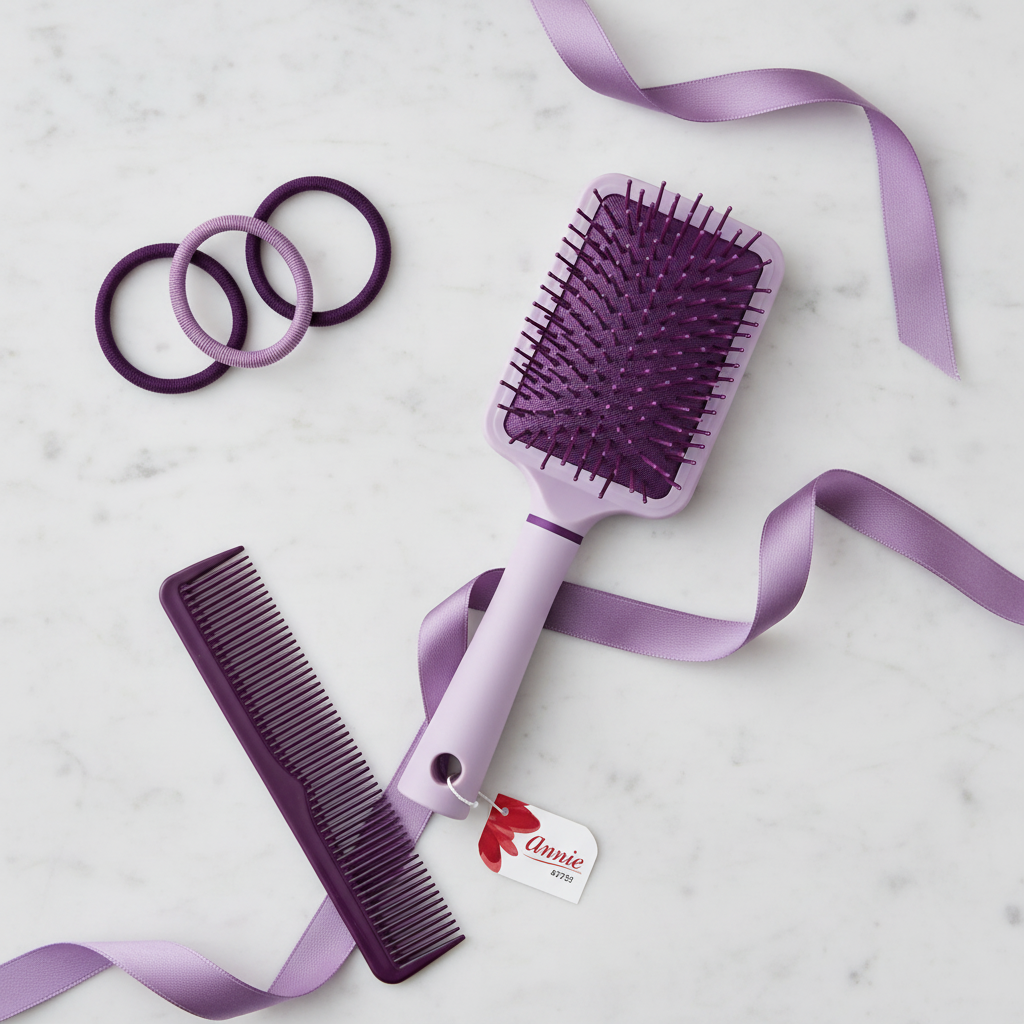 Annie Cushion Paddle Nylon Bristle Brush