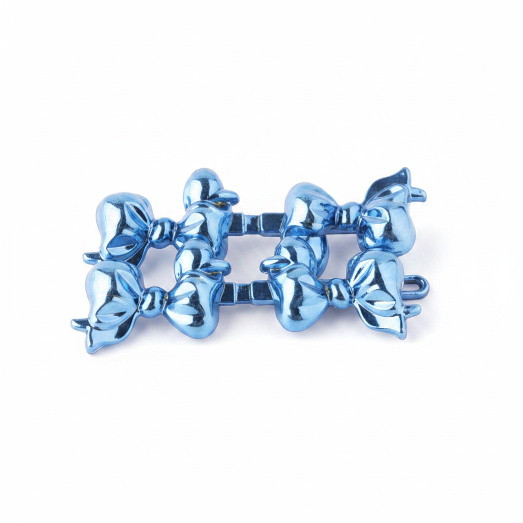 Joy Ribbon Barrette II 12ct Assorted Blue