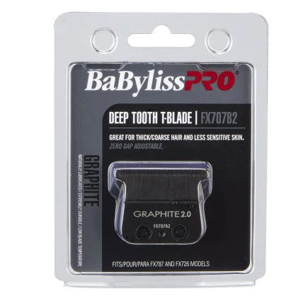 Babyliss pro blade black t-blade diente profundo de 2,0 mm 