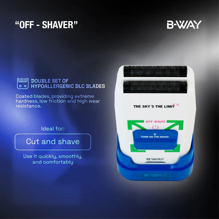 B-Way Urban Shorty Clipper & OFF Foil Shaver – Professional Barber Combo