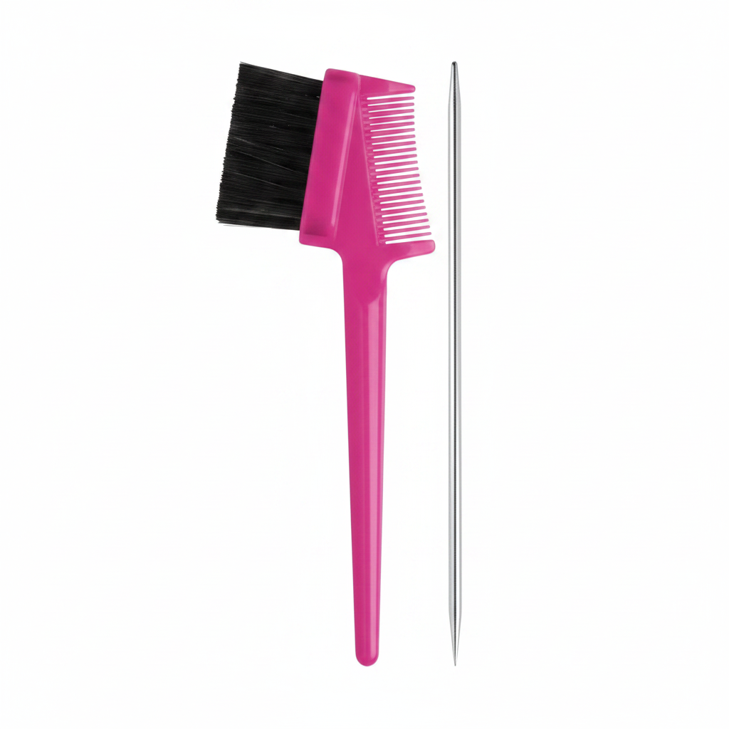 Joy 3 in 1 Pintail Edge Brush & Comb Jar, 24 Count, Assorted Colors