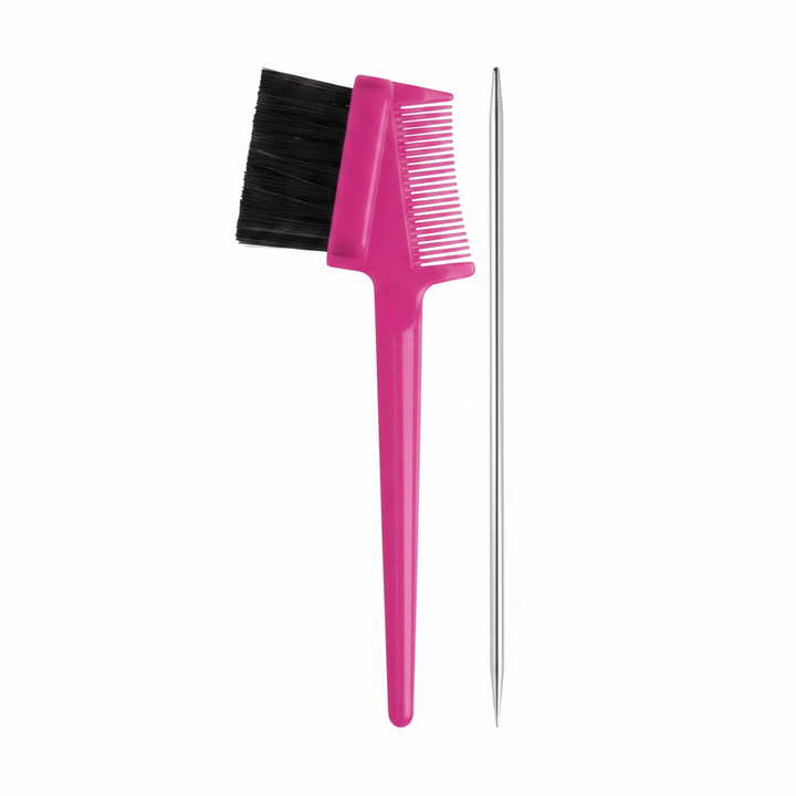 Joy 3 in 1 Pintail Edge Brush & Comb Jar, 24 Count, Assorted Colors