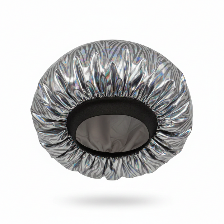 Ms. Remi Vivid Silky Satin Bonnet X-Large, 1 Count, Platinum Zebra