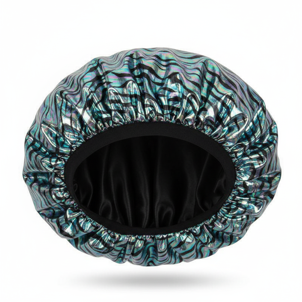 Ms. Remi Vivid Silky Satin Bonnet X-Jumbo, 1 Count, Platinum Zebra