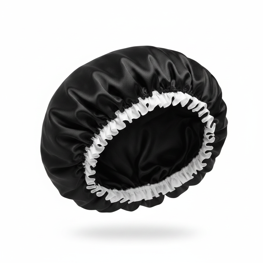 Ms. Remi Satin Bonnet Large, 1 Count, Black