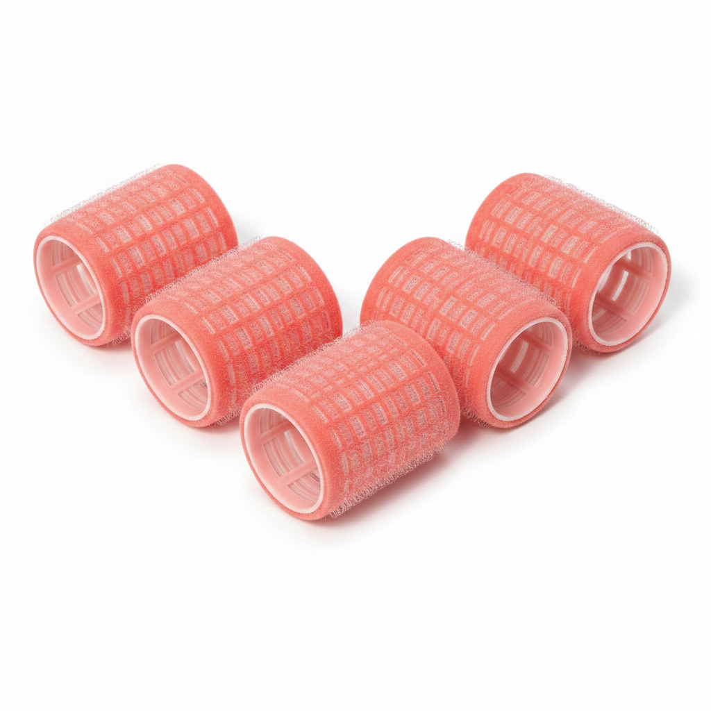 Annie Self-Gripping Hair Rollers 1 5/8 Inch, 6 Count, Pink