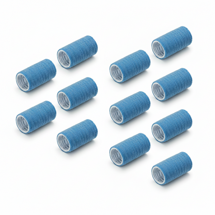 Annie Self-Gripping Hair Rollers 1 Inch, 6 Count, Blue
