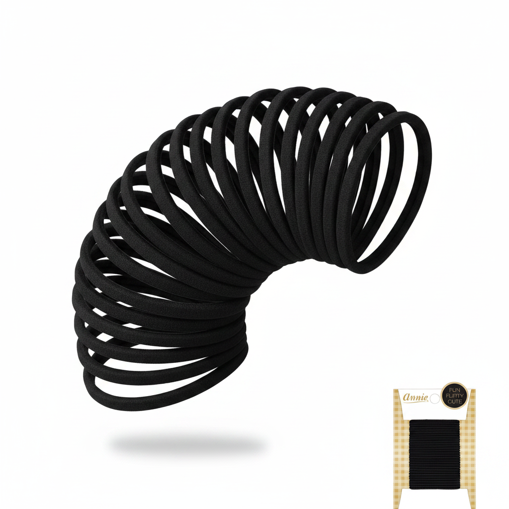 Annie Ponytailer 3.5" 30ct Black