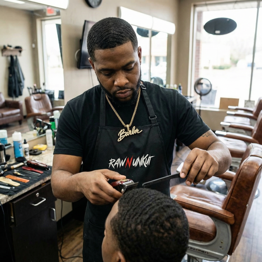 COLGANTE + CADENA DE BARBERÍA RAW N UNKUT