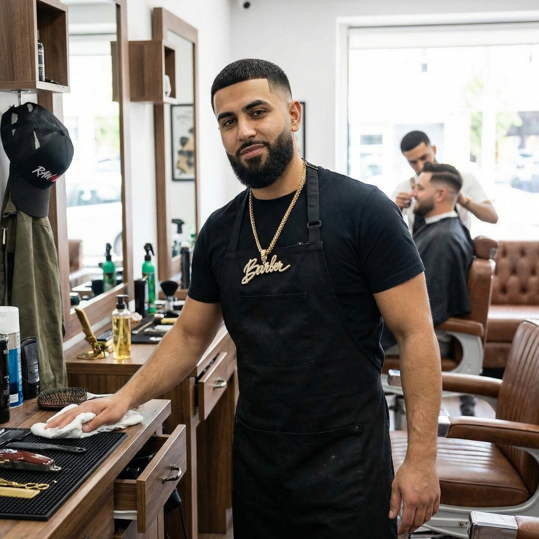 COLGANTE + CADENA DE BARBERÍA RAW N UNKUT
