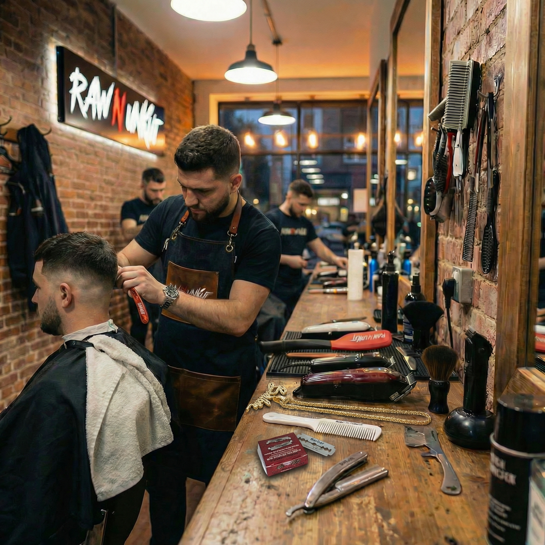 COLGANTE + CADENA DE BARBERÍA RAW N UNKUT