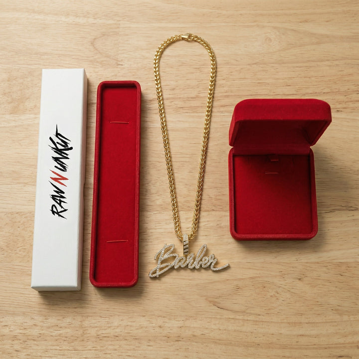 COLGANTE + CADENA DE BARBERÍA RAW N UNKUT