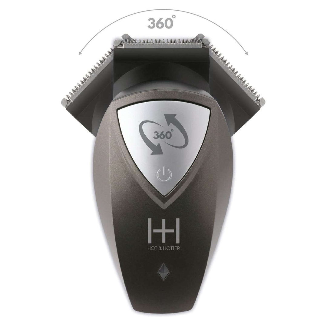 Hot & Hotter 360 Degree Rechargeable Self Cutter, 1 Count, Grey