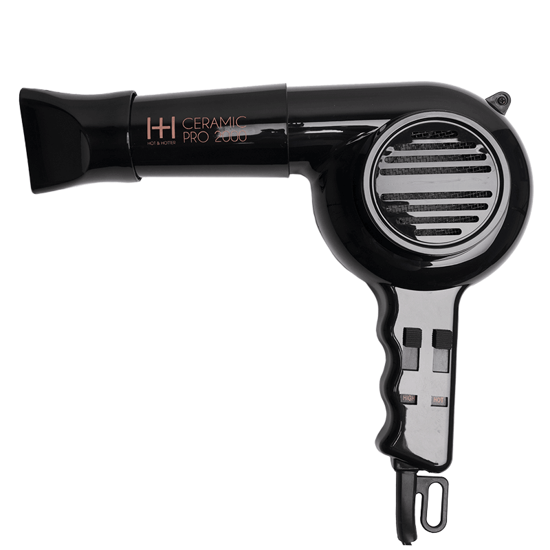 Hot & Hotter Ceramic Pro-2000 Dryer, 1 Count, Black
