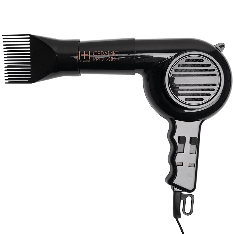 Hot & Hotter Ceramic Pro-2000 Dryer, 1 Count, Black