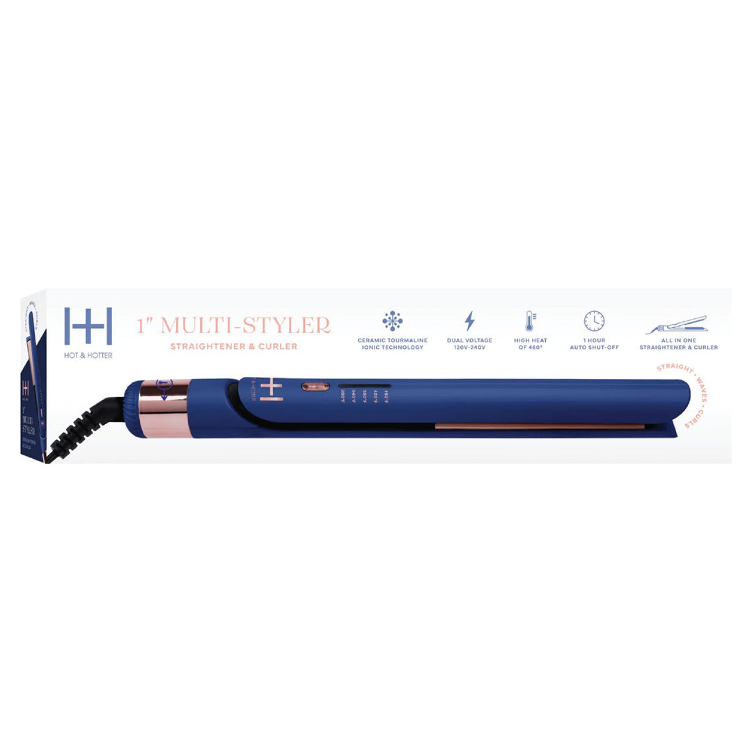 Hot & Hotter Multi-Styler 1 Inch, 1 Count, Blue