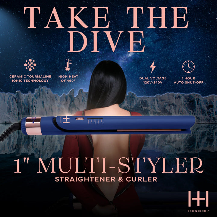 Hot & Hotter Multi-Styler 1 Inch, 1 Count, Blue
