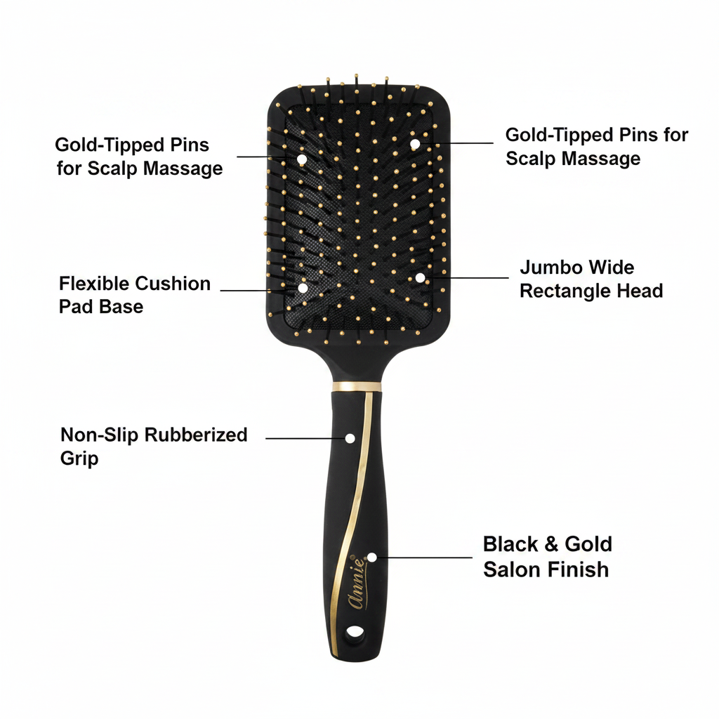 Annie Jumbo Rectangle Paddle Cushion Brush