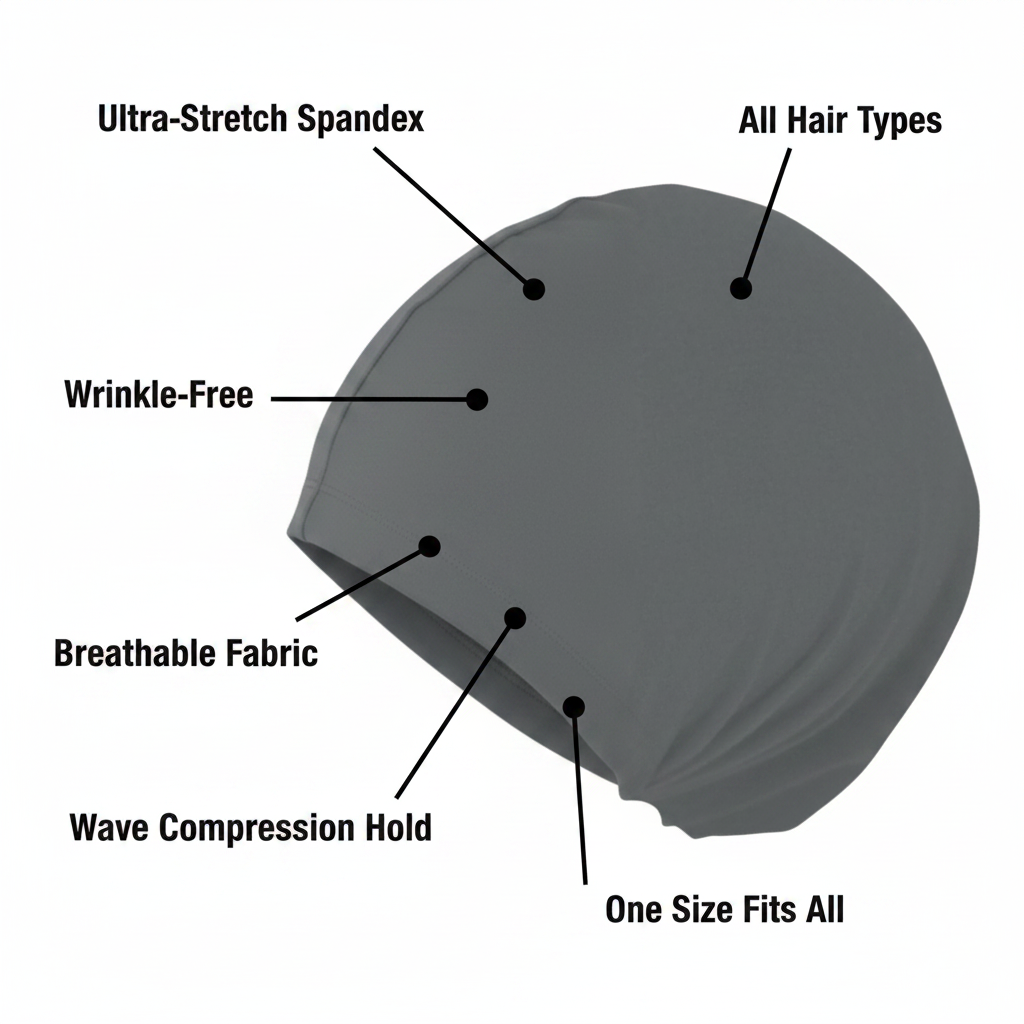 Mr. Durag Spandex Skull Cap, 1 Count, Assorted Colors