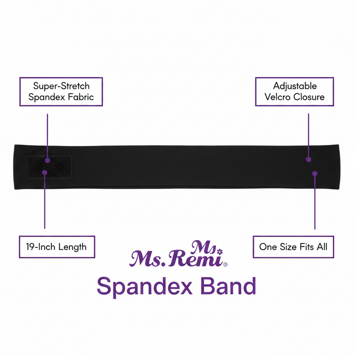 Ms. Remi Spandex Band, 1 Count, Black