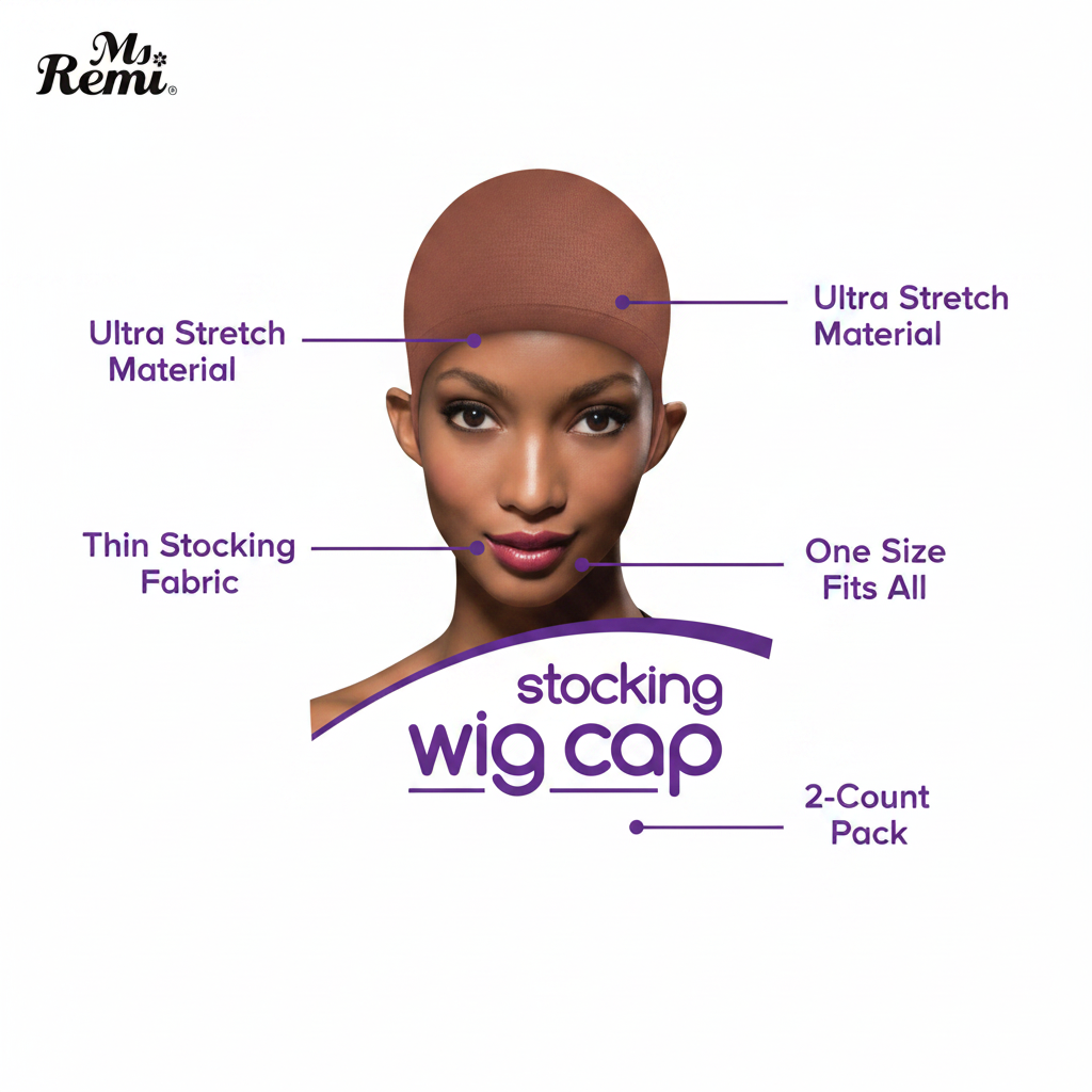 Ms. Remi Wig Cap, 2 Count, Auburn