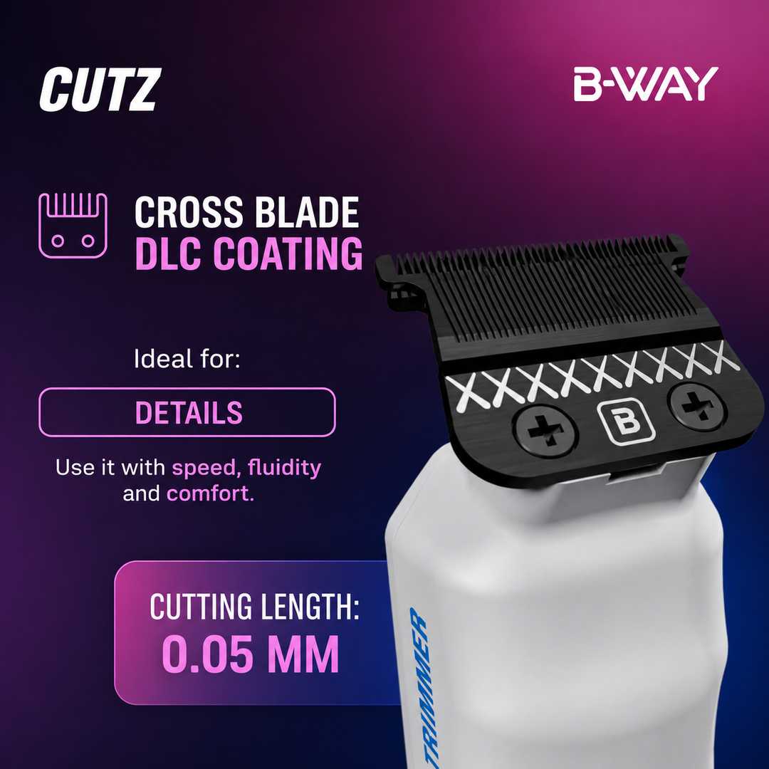 B-WAY CUTZ White Professional Cordless Trimmer – 7,000 RPM