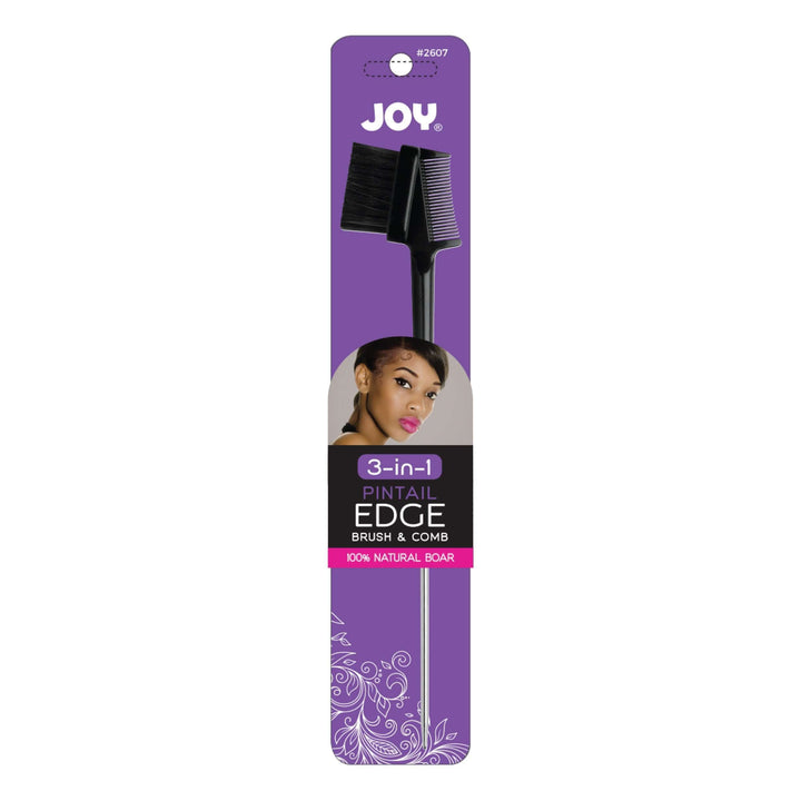 Joy 3 in 1 Pintail Edge Brush Boar Bristle, 1 Count, Assorted Colors