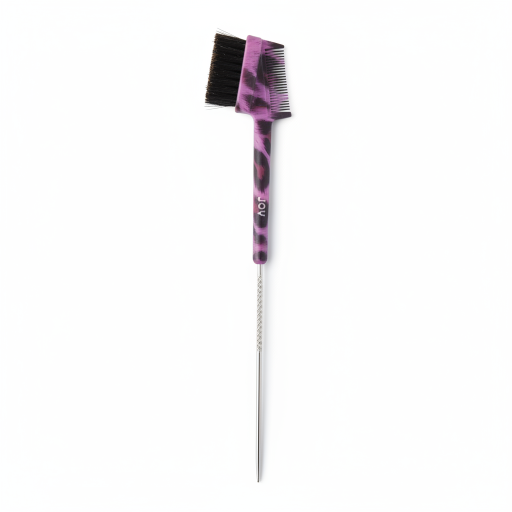 Joy 3-in-1 Pintail Edge Brush & Comb, 1 Count, Assorted Animal Patterns