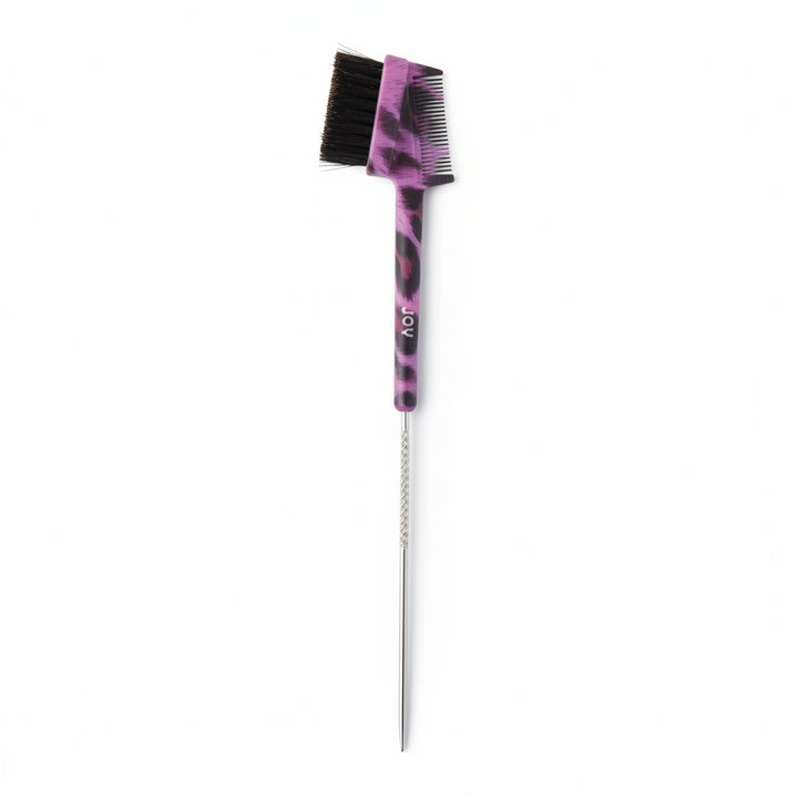 Joy 3-in-1 Pintail Edge Brush & Comb, 1 Count, Assorted Animal Patterns