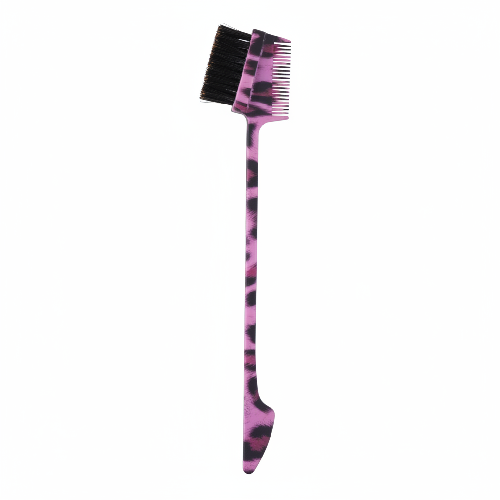 Joy 3-in-1 Spatula Edge Brush & Comb, 1 Count, Assorted Animal Patterns