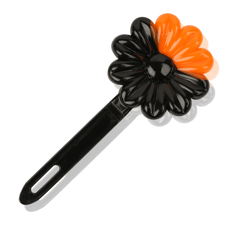 Joy Daisy Barrettes, 12 Count, Black & Orange