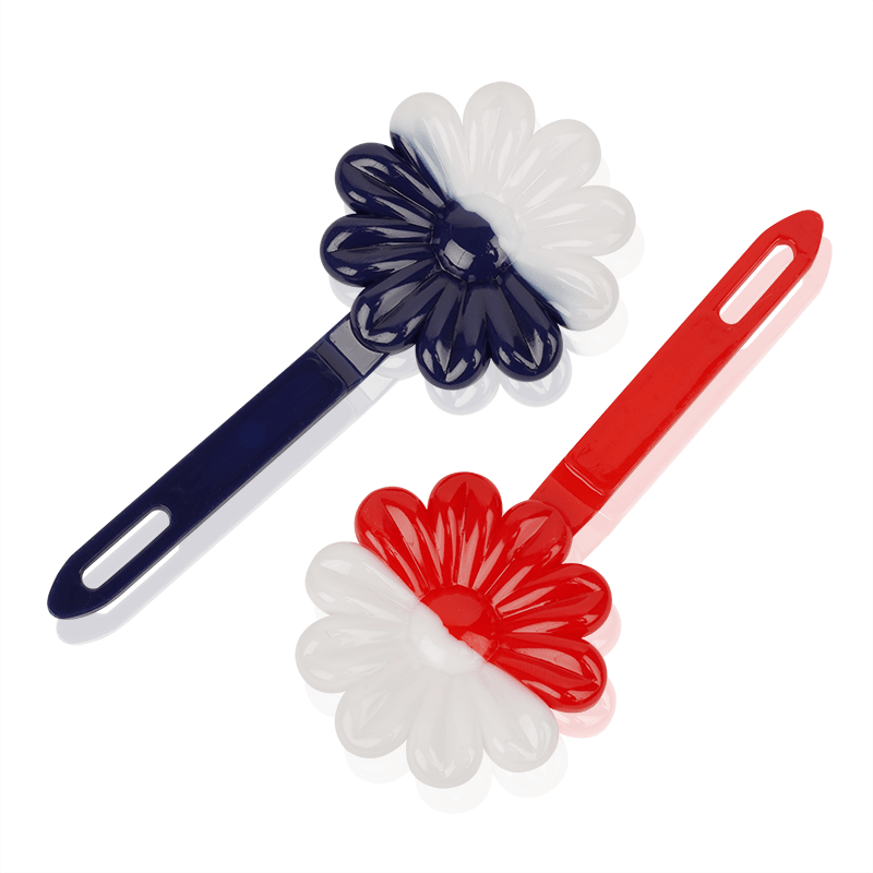 Joy Daisy Barrettes, 12 Count, Navy & Red