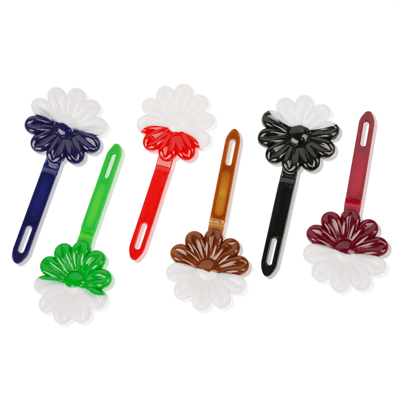 Joy Daisy Barrettes, 12 Count, Two Tone Assorted