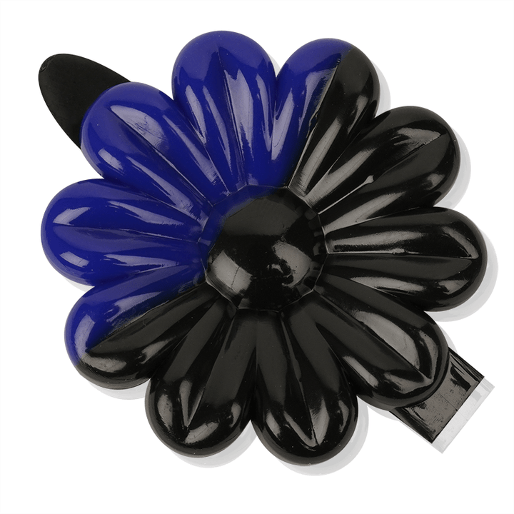 Joy Daisy Barrettes, 12 Count, Black & Blue