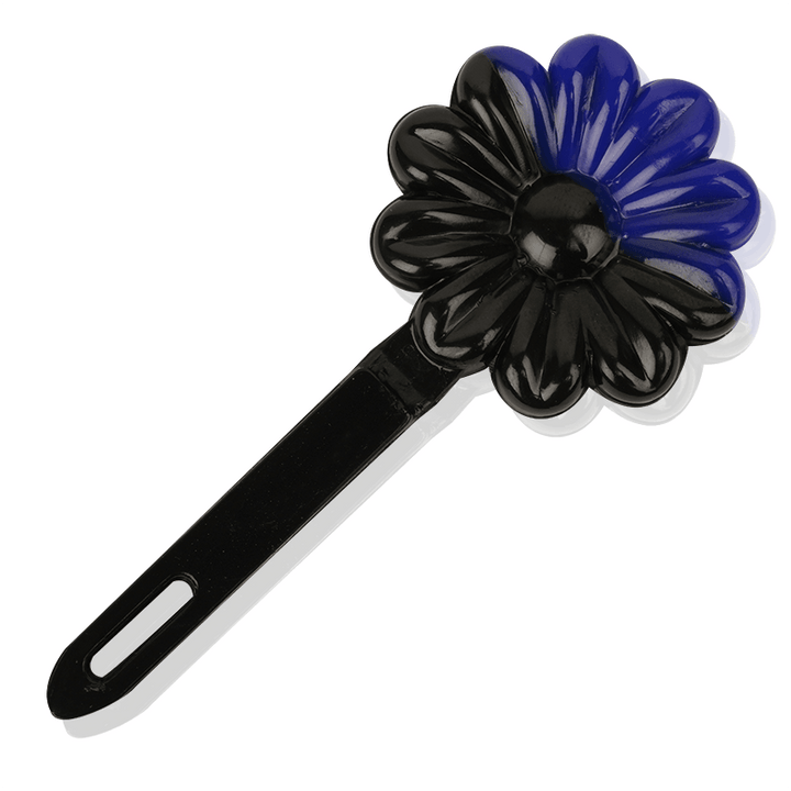 Joy Daisy Barrettes, 12 Count, Black & Blue