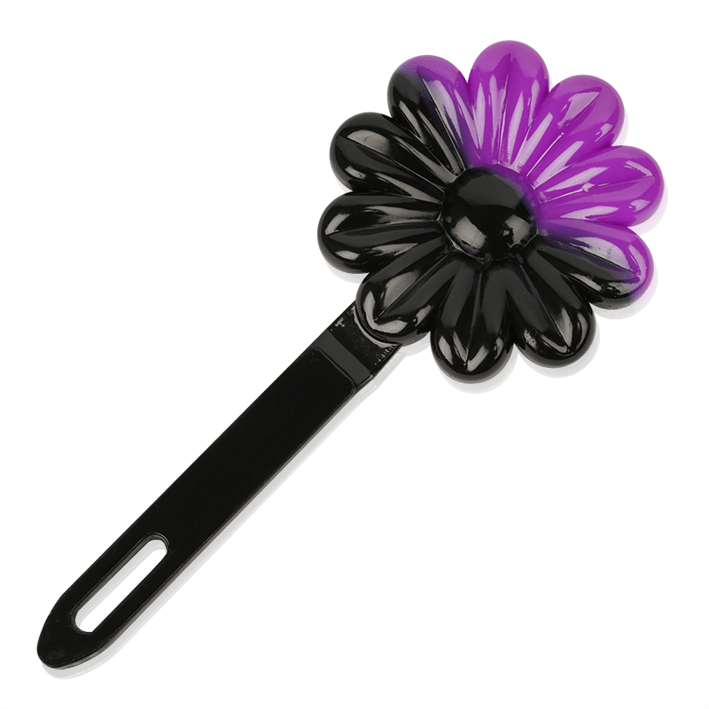 Joy Daisy Barrettes, 12 Count, Black & Purple