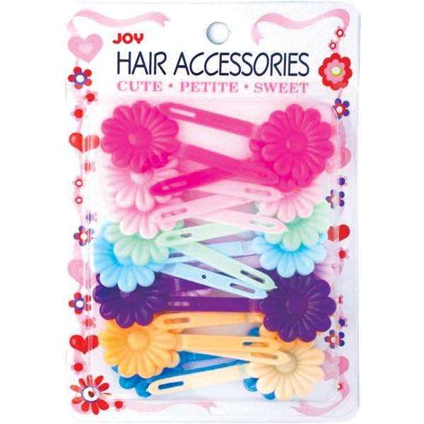 Joy Daisy Barrettes, 12 Count, Assorted Colors