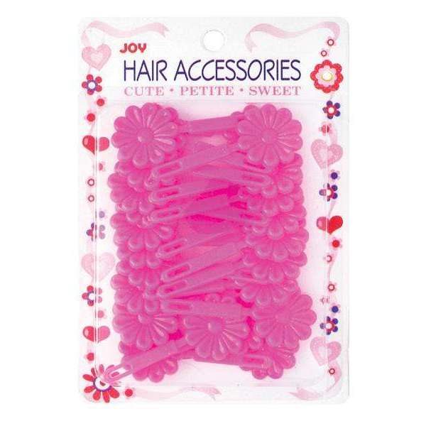 Joy Daisy Barrettes Hot Pink