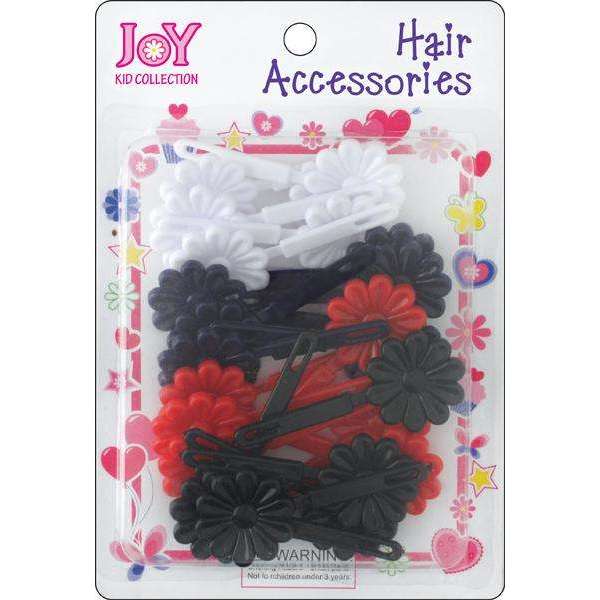 Joy Daisy Hair Barrettes, 10 Count, Assorted Colors